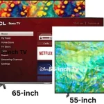 55 vs 65 vs 75-inch TV size comparison